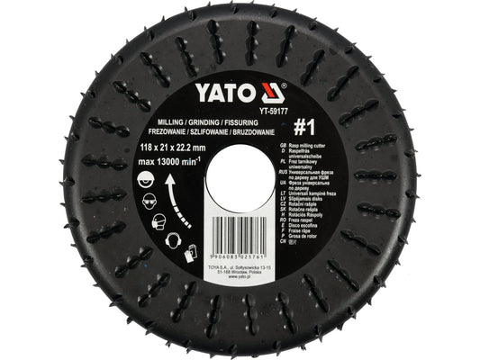 FREZĂ RAȘPEL 118X21X22.2MM, NR.1