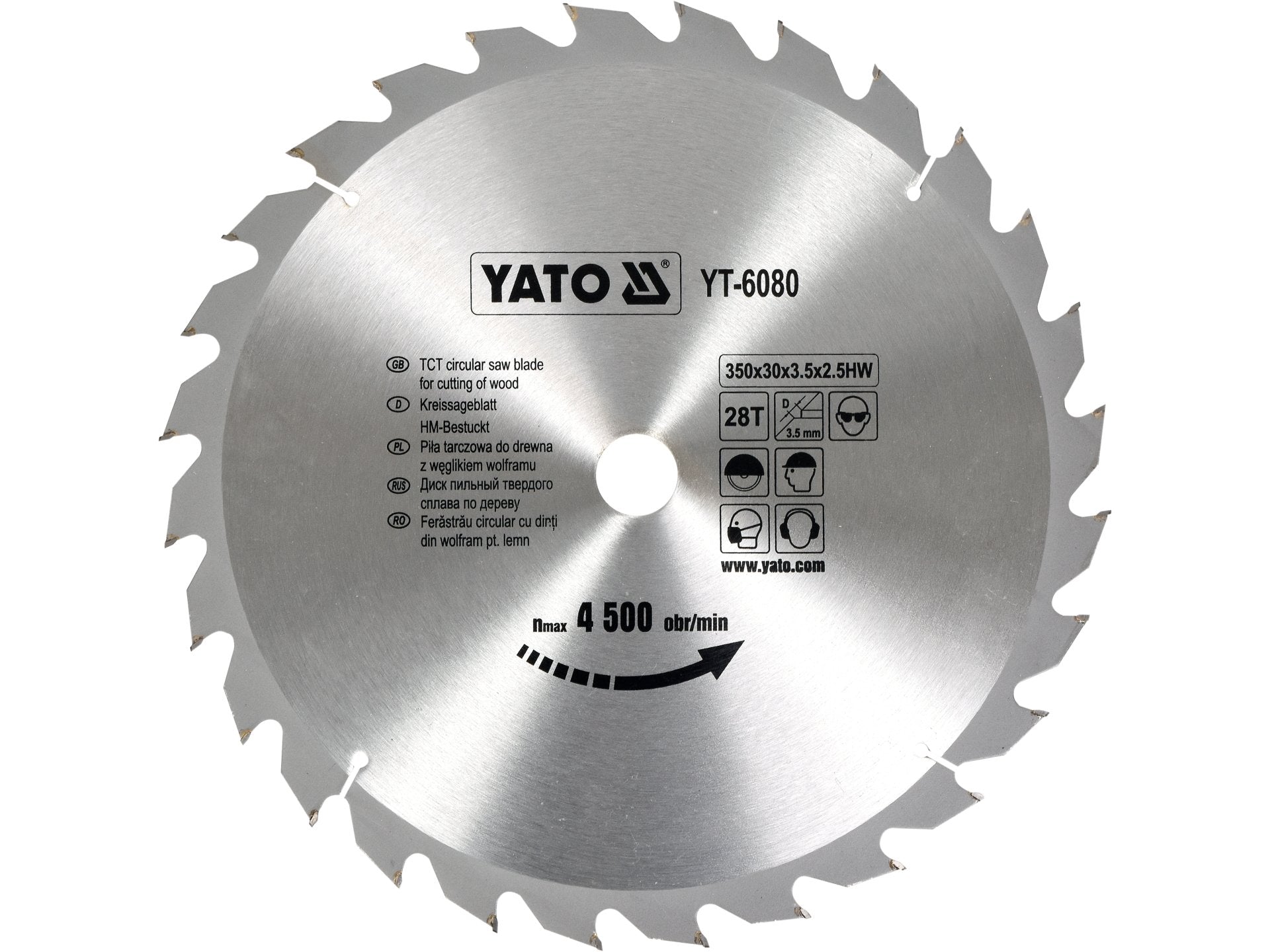 PANZA FIERASTRAU CIRCULAR PENTRU LEMN 350X28X30MM
