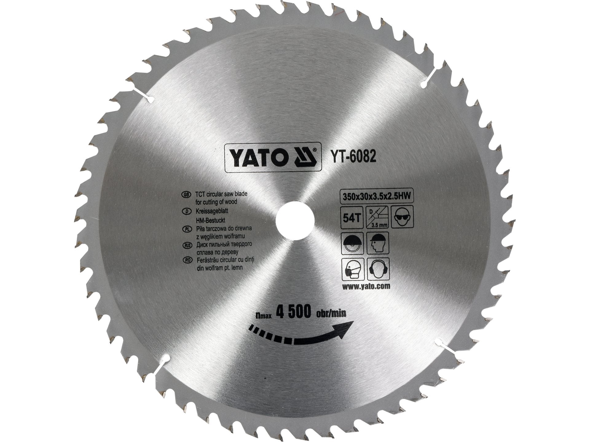 DISC CIRCULAR LEMN, 350X30X3.5MM, 54 DINTI
