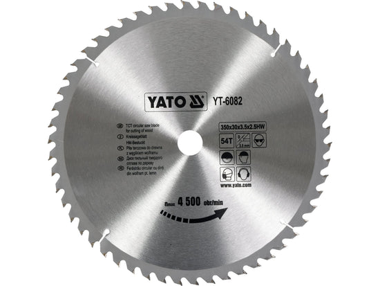 DISC CIRCULAR LEMN, 350X30X3.5MM, 54 DINTI