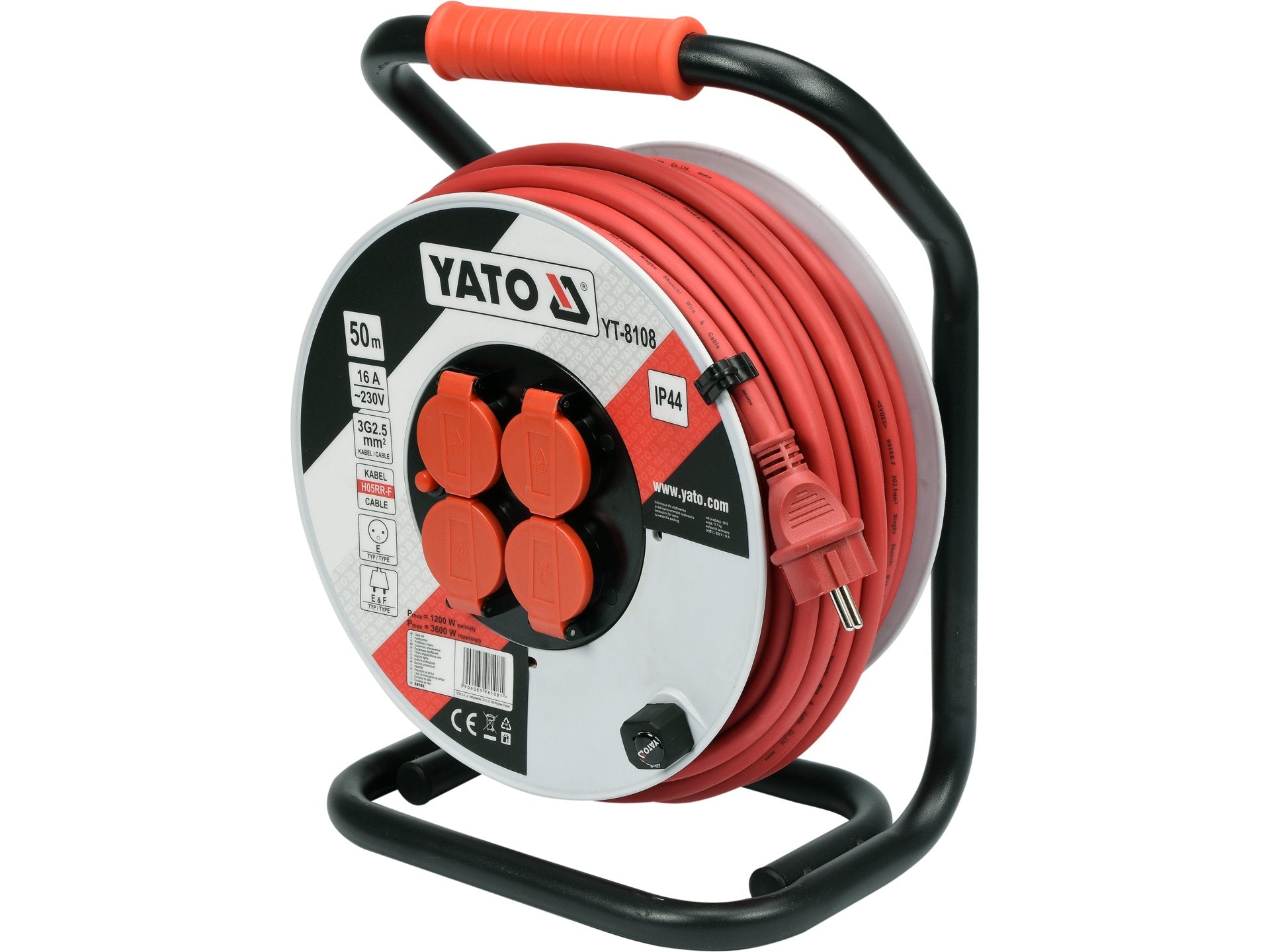 PRELUNGITOR PE TAMBUR, 50M, 3X2.5MM2,16A