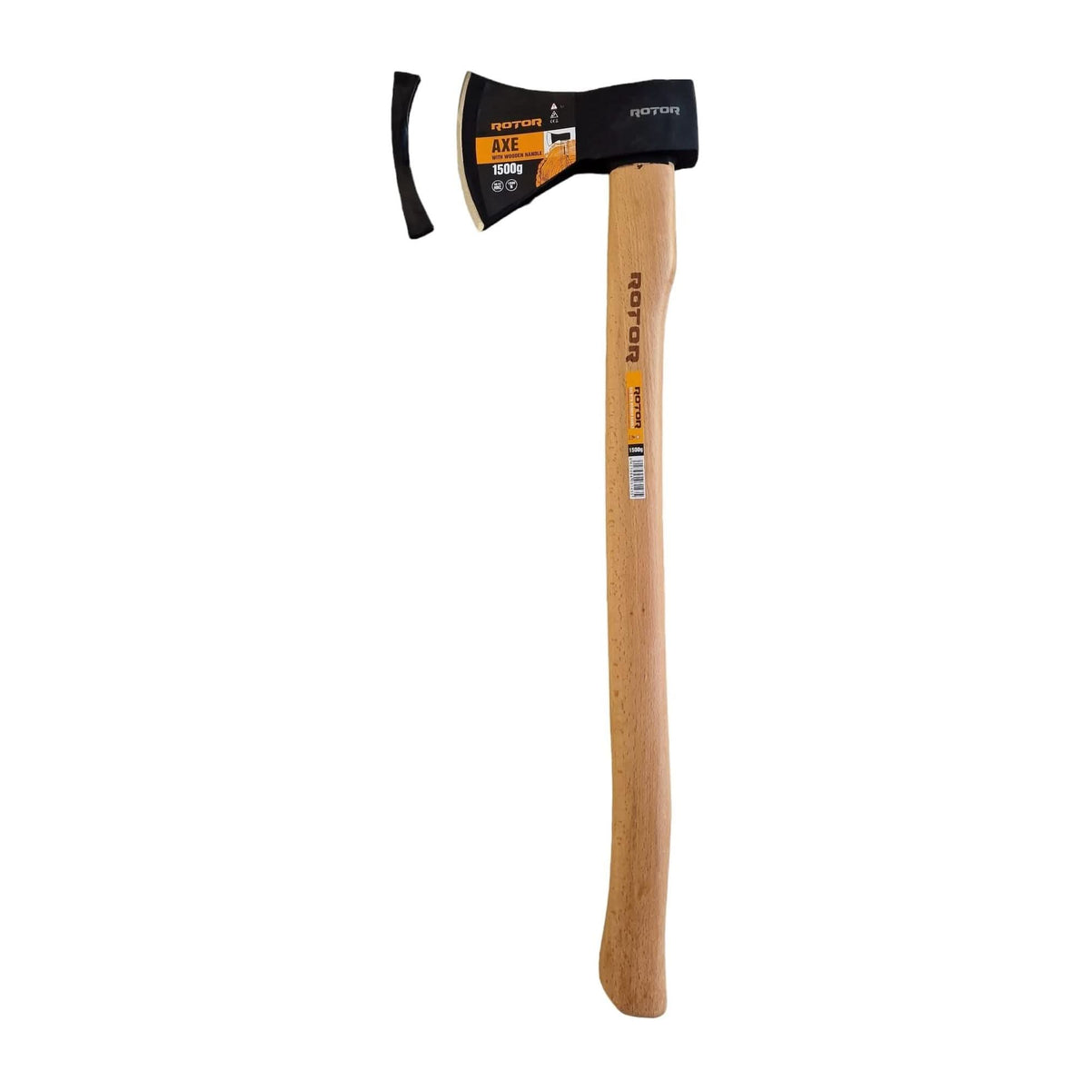 Topor ROTOR, 1500 g, maner lemn 65 cm, pentru taiere lemn