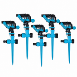 Set 5 buc Aspersor impuls Broman, plastic, reglabil, cu tarus