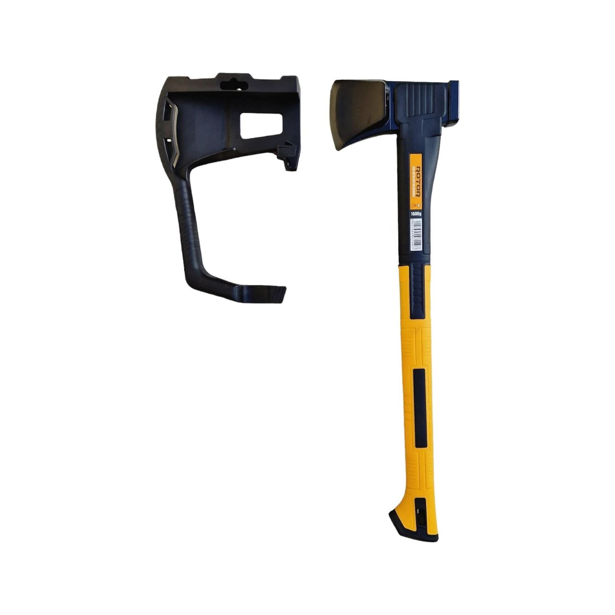 Topor Rotor 1600g, mâner din nailon, lungime 55 cm, ideal pentru tăiere și despicare lemn