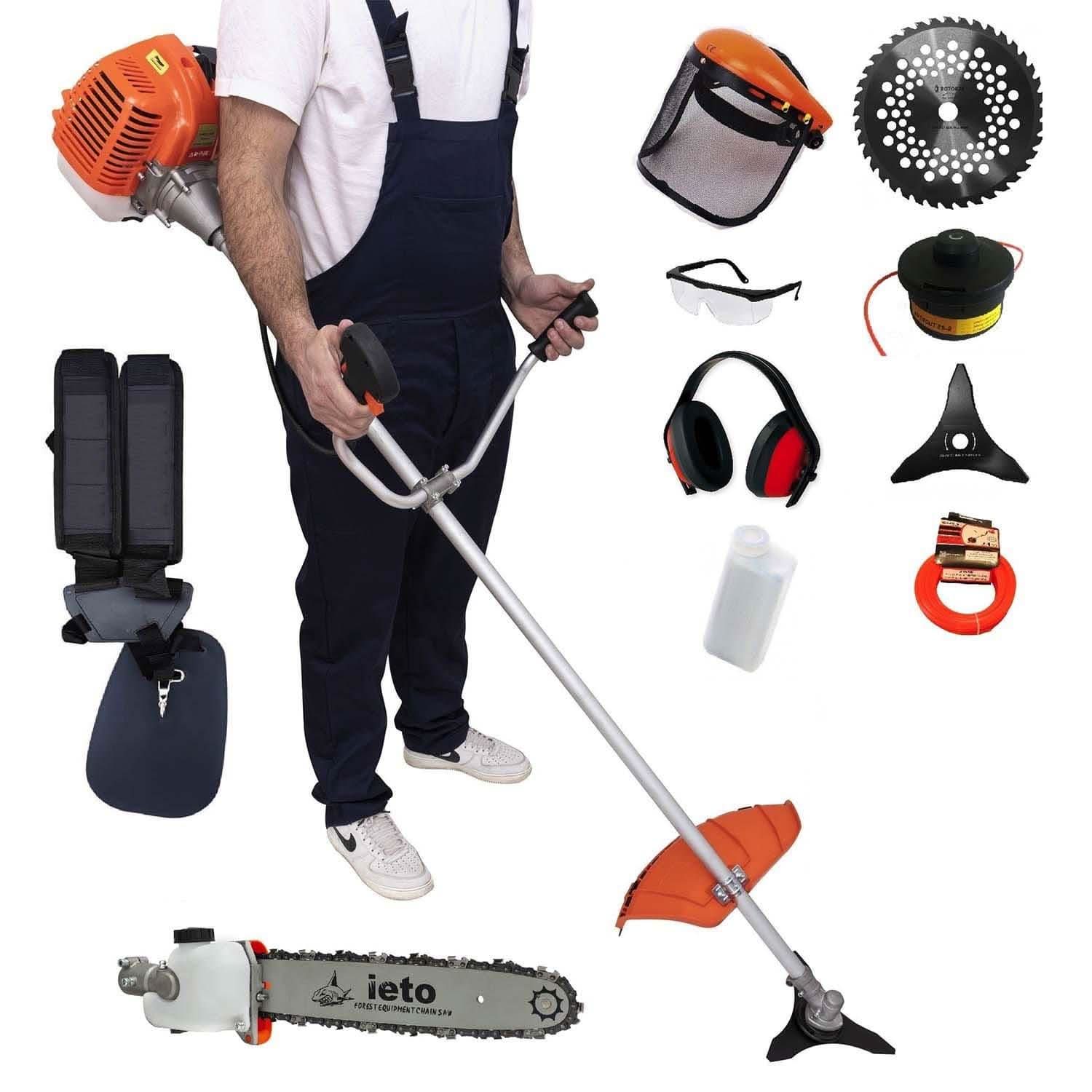 Set Motocoasa Pandora (5*), 5Cp ,10.000Rpm, 8 Accesorii + Cap Tip Drujba - ZEP.RO - Ți-e la îndemână!