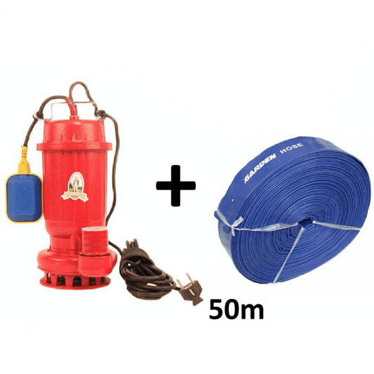 Set Pompa Apa Murdara Micul Fermier, 1100W, 2 Toli, Cu Flotor + Furtun 50M - ZEP.RO - Ți-e la îndemână!