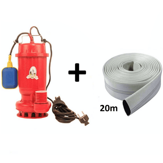 Set Pompa Apa Murdara Micul Fermier, 1100W, Cu Flotor + Furtun 20M - ZEP.RO - Ți-e la îndemână!