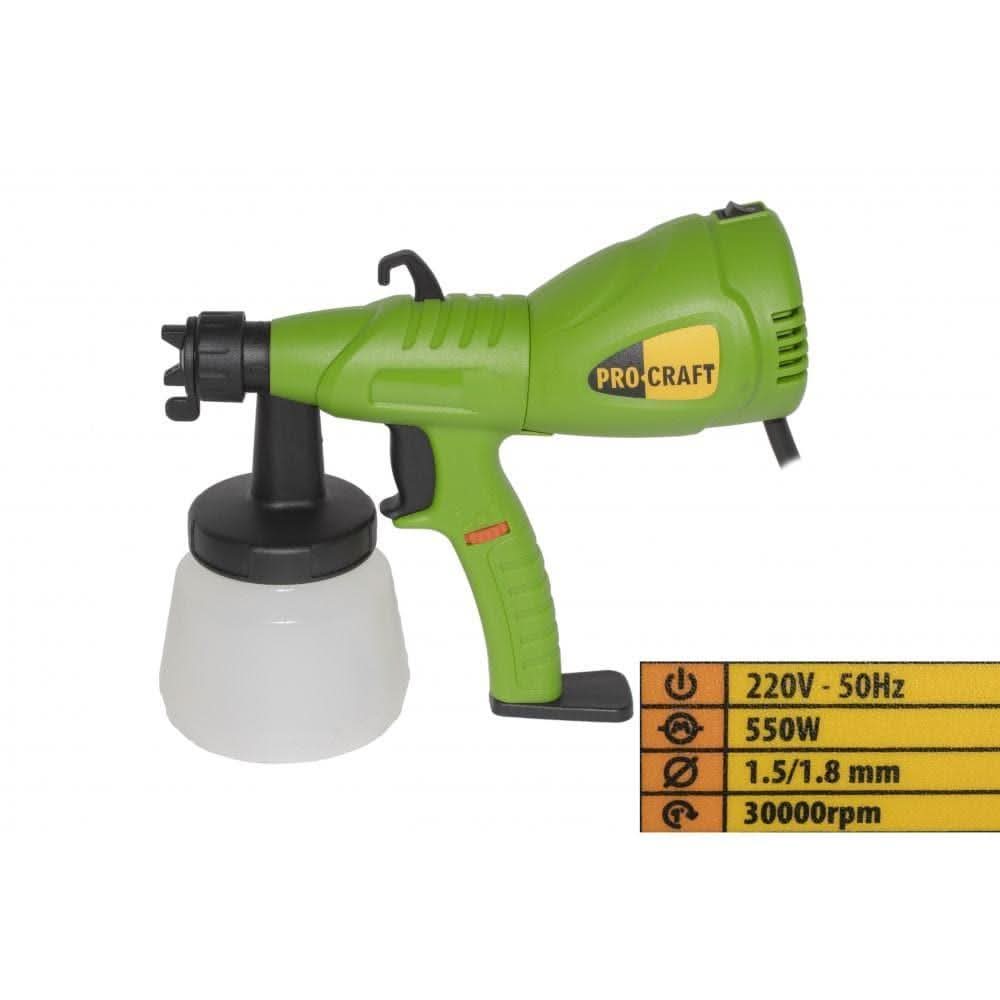 Pistol De Vopsit Procraft Pse550, 2.75 Kg, 350 W - ZEP.RO - Ți-e la îndemână!