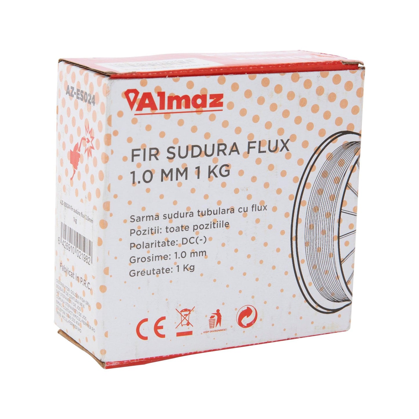 Fir sudura flux ALMAZ, AZ-ES024, 1 mm, 1 kg - ZEP.RO - Ți-e la îndemână!