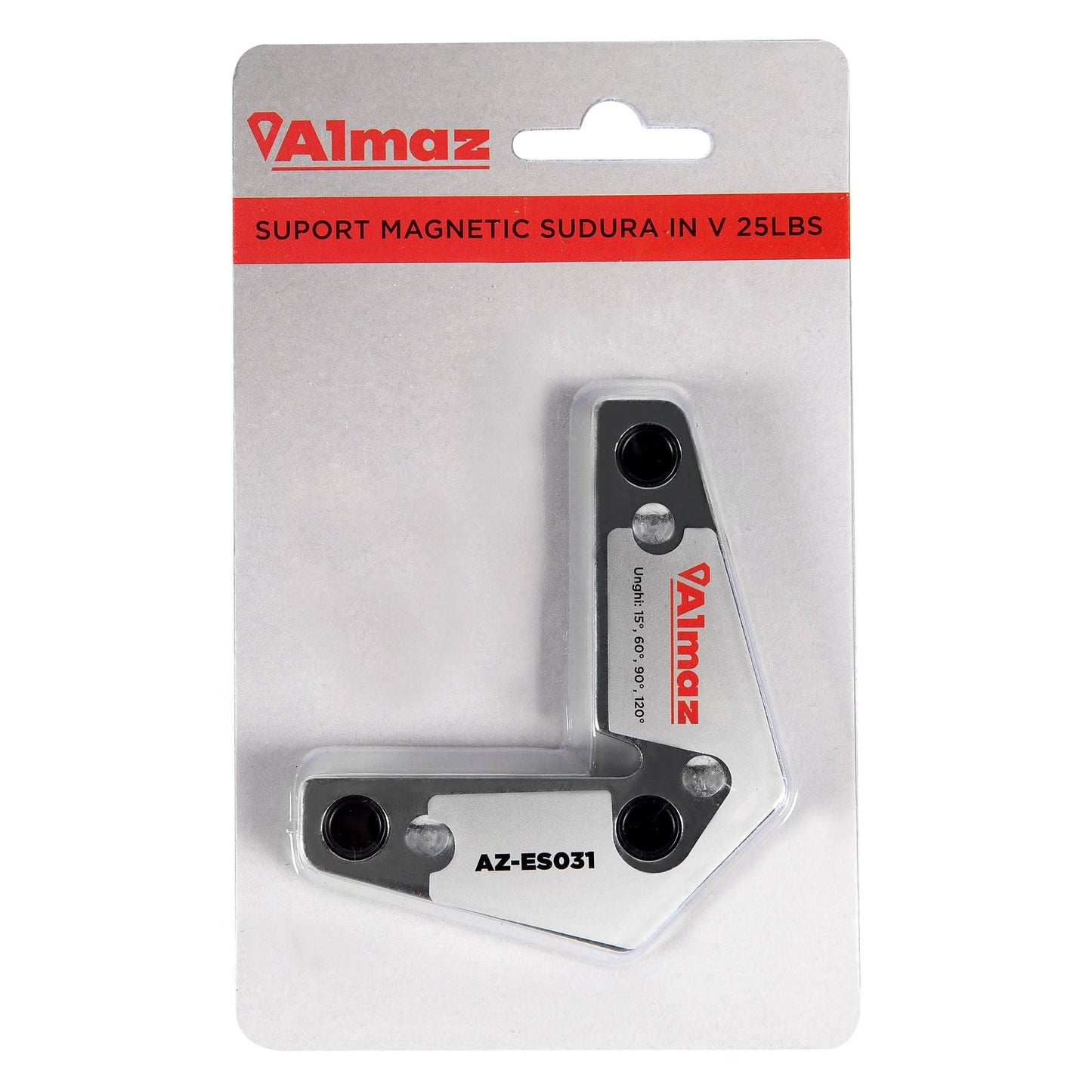 Suport Magnetic Pentru Sudura In V Almaz, Az-Es031, Capacitate 11.3 Kg, Otel - ZEP.RO - Ți-e la îndemână!