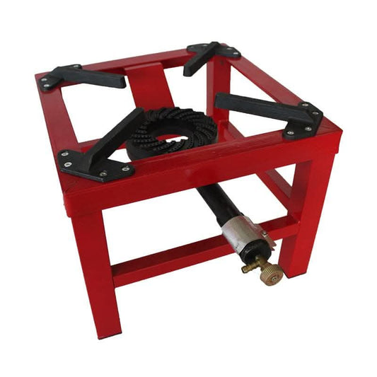 Arzator pe gaz Brillo din fonta si otel, 8 kW,Pirostrie cu 1 foc, rosu - Ro-Unelte