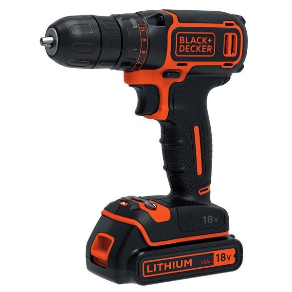 Masina de gaurit si insurubat cu 2 acumulatori Black & Decker , Li-Ion, 18 V, 1.5 Ah, 30 Nm - ZEP.RO - Ți-e la îndemână!