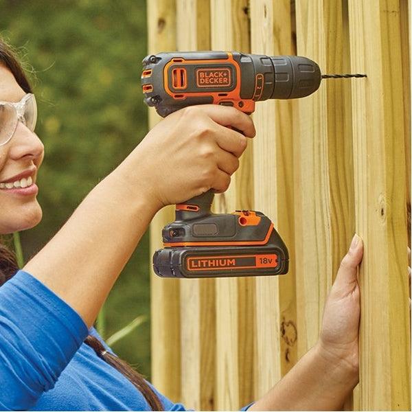 Masina de gaurit si insurubat cu 2 acumulatori Black & Decker , Li-Ion, 18 V, 1.5 Ah, 30 Nm - ZEP.RO - Ți-e la îndemână!