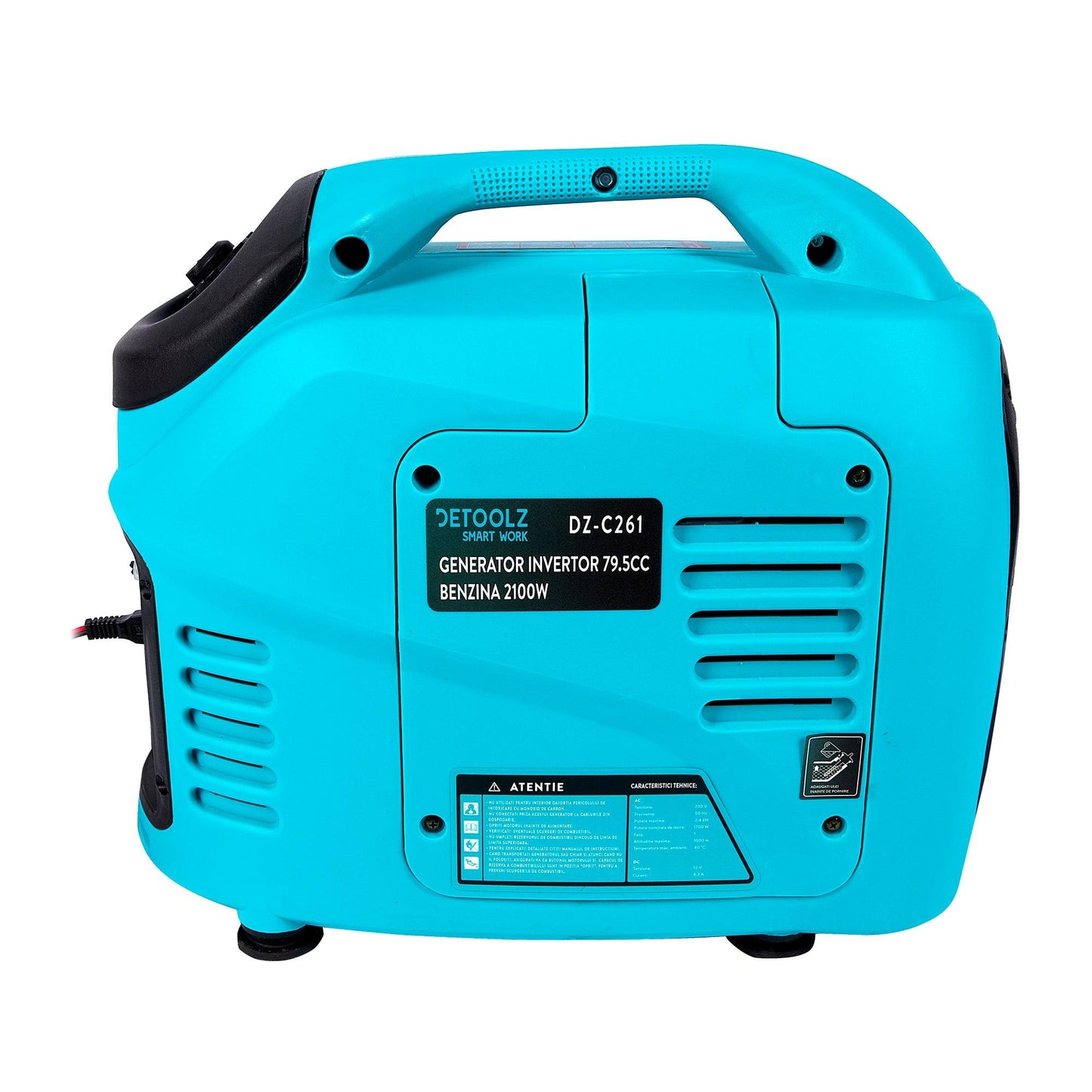 Generator Invertor Detoolz, Benzina, 79.5 Cc 3.22 Cp, 2100 W 4L - ZEP.RO - Ți-e la îndemână!