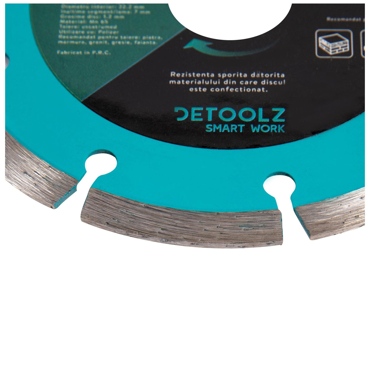 Disc diamantat segmentat Detoolz, DZ-C278, diametru 125 x 22.2 x 7 mm, grosime 1.2 mm - ZEP.RO - Ți-e la îndemână!