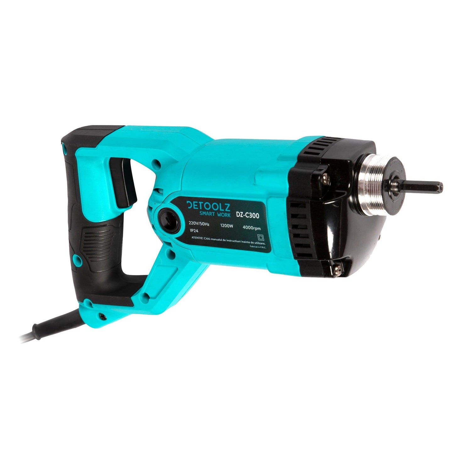 Vibrator pentru beton DETOOLZ DZ-C300, 1200 W, 4000 RPM, lungime maxima lance 5 m, lancea nu este inclusa - ZEP.RO - Ți-e la îndemână!