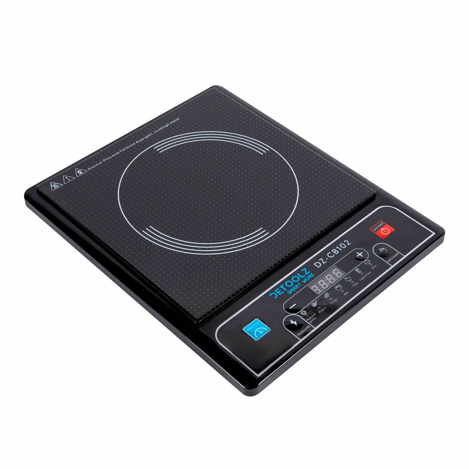 Plita Ceramica Cu Inductie 7 Functii De Gatire 8 Nivele De Temperatura 1500W Detoolz - ZEP.RO - Ți-e la îndemână!