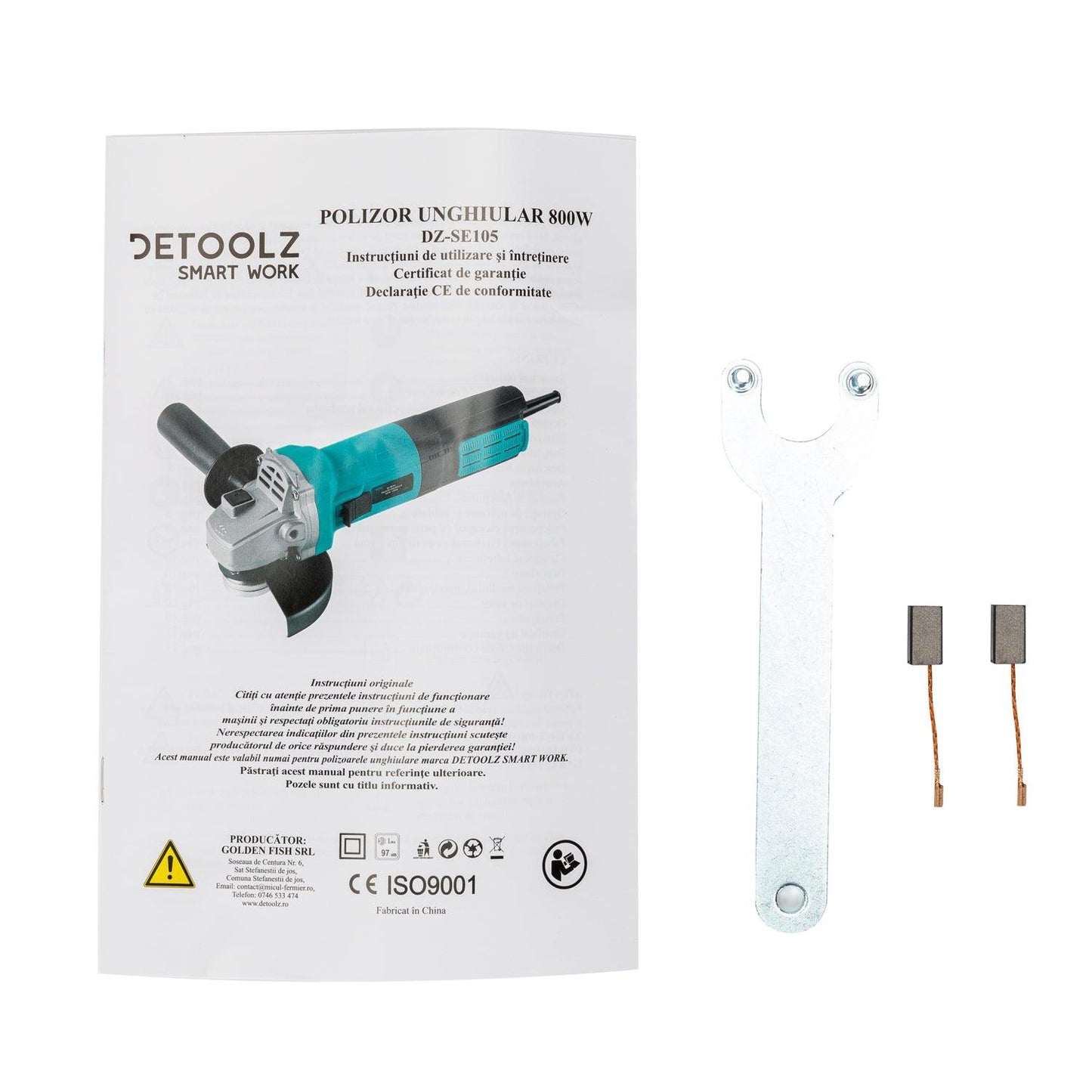 Polizor Unghiular Detoolz, Dz-Se105, 800 W 125 Mm Dublu Izolat - ZEP.RO - Ți-e la îndemână!