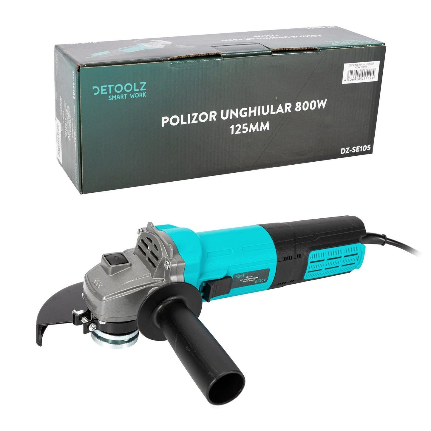 Polizor Unghiular Detoolz, Dz-Se105, 800 W 125 Mm Dublu Izolat - ZEP.RO - Ți-e la îndemână!