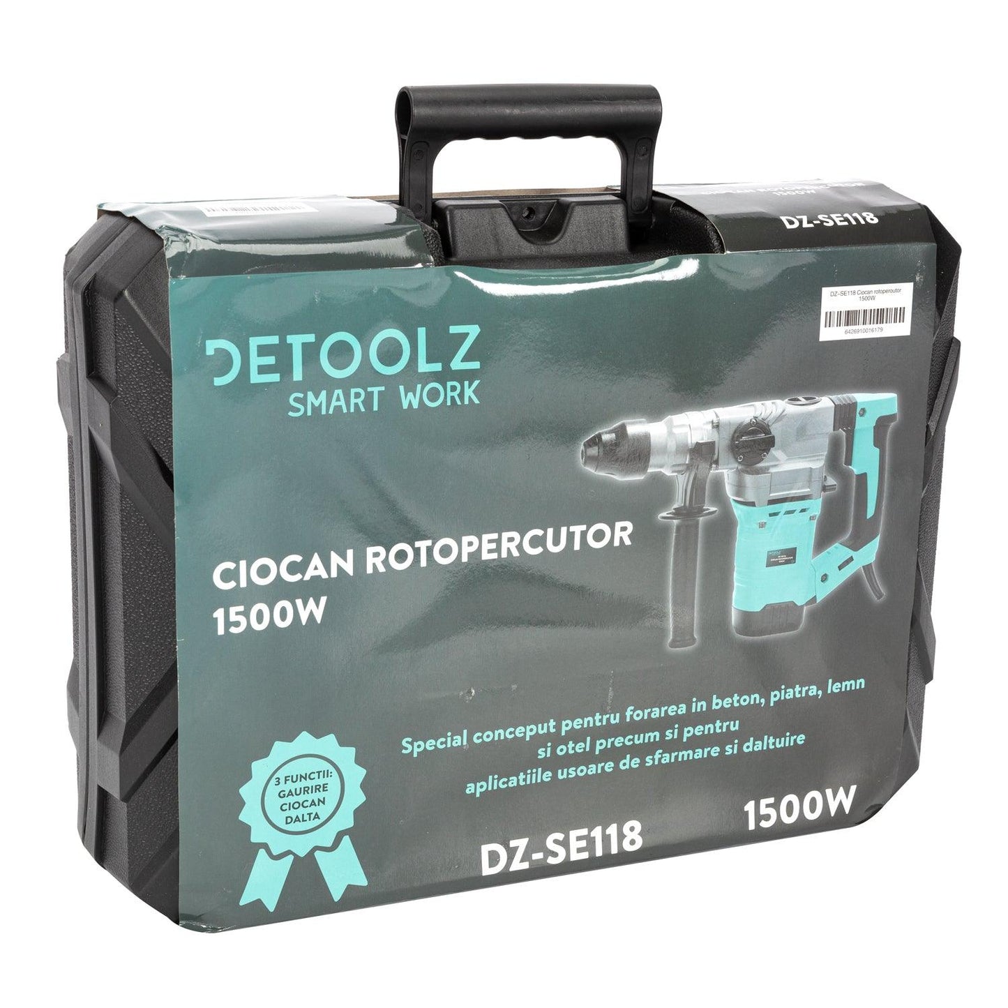 Ciocan rotopercutor Detoolz, DZ-SE118, 1500 W, 800 RPM, 6 viteze - ZEP.RO