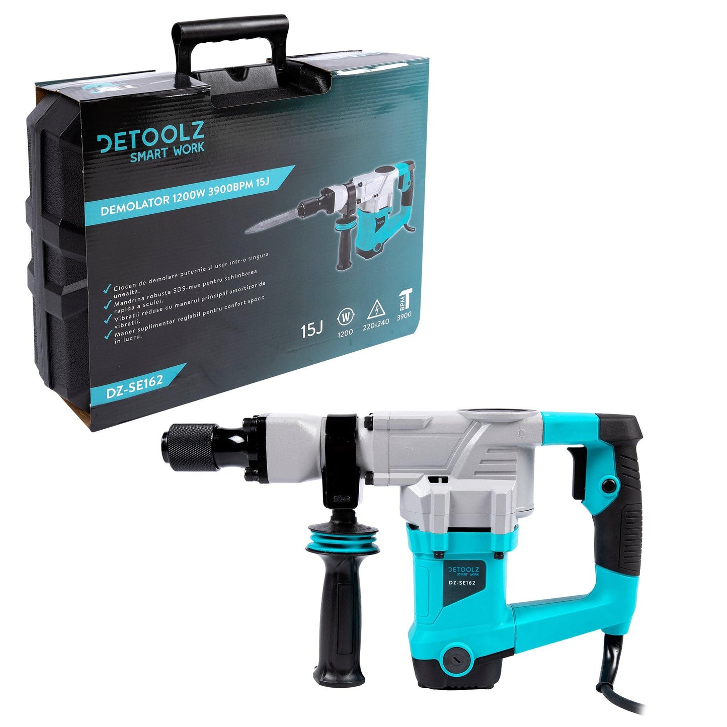 Ciocan demolator Detoolz, DZ-SE162, 1200 W 3900 BPM 15 J - ZEP.RO