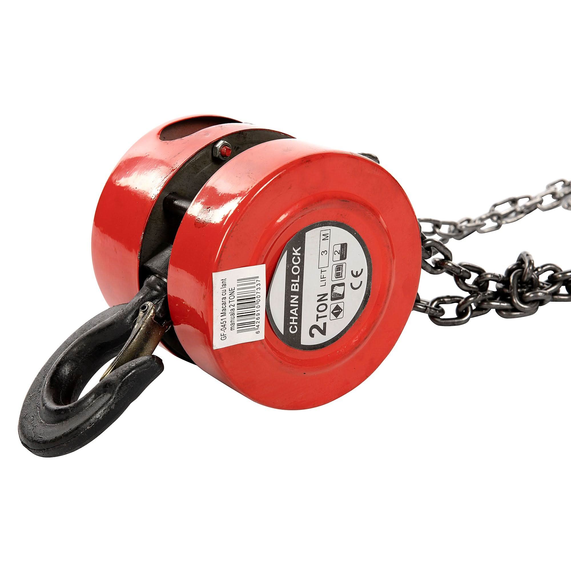 Macara manuala cu lant 2 tone, palan mecanic 3 m | ZEP– ZEP.RO