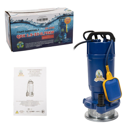 Pompa Apa 750W, 32M, 1500 L/H, 1Tol, Micul Fermier Qdx32 Cu Flotor - ZEP.RO - Ți-e la îndemână!