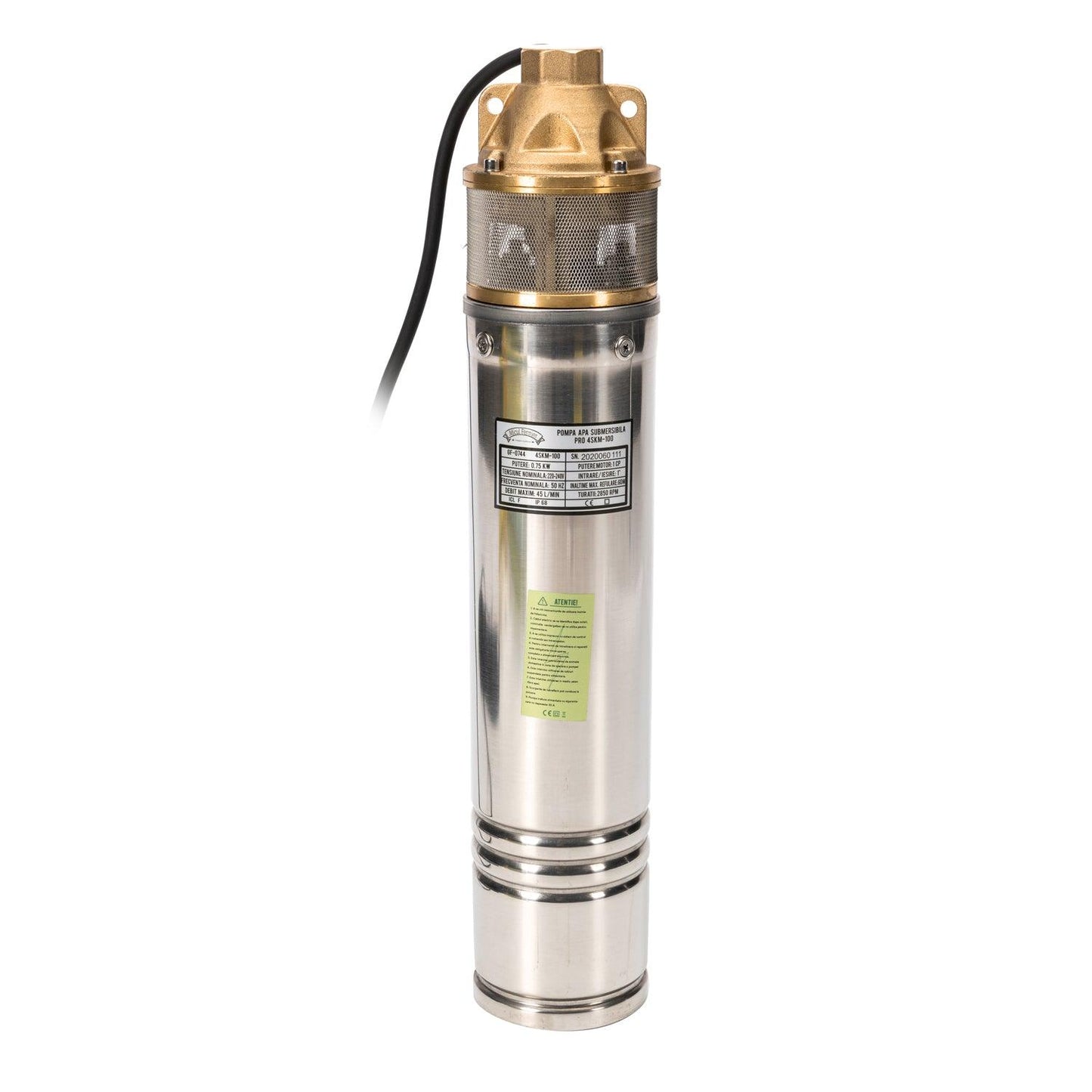 Pompa Submersibila Micul Fermier Vortex Pro 4Skm-100 1.3Kw 55M + Furtun 1Tol 50M.. - ZEP.RO - Ți-e la îndemână!