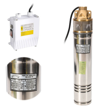 Pompa Submersibila Micul Fermier Vortex Pro 4Skm-100 1.3Kw 55M + Furtun 1Tol 50M.. - ZEP.RO - Ți-e la îndemână!
