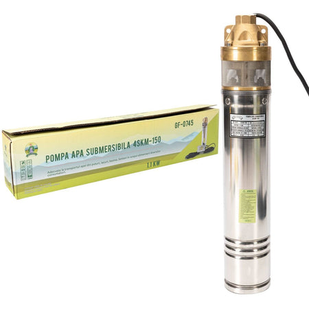 Kit Hidrofor Electronic Cu Pompa Submersibila Micul Fermier 4Skm-150, 1.1Kw + Presostat Automat - ZEP.RO - Ți-e la îndemână!