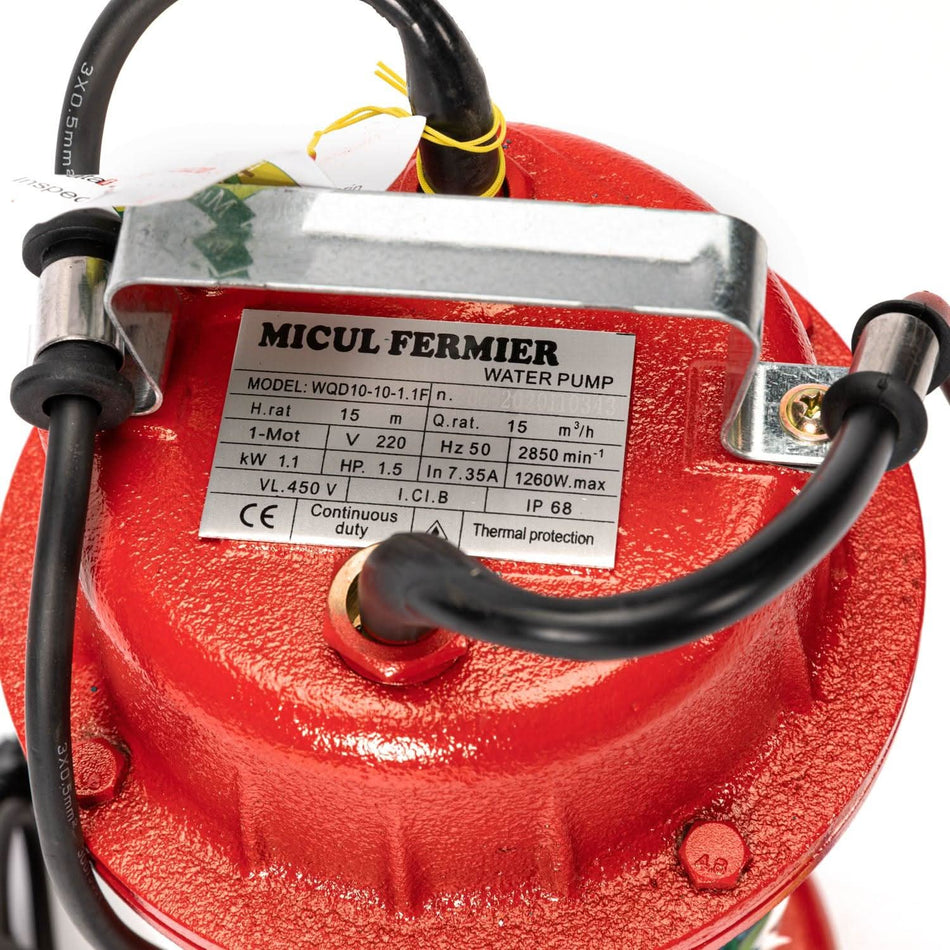 Set Pompa Apa Murdara Micul Fermier, 1100W, Cu Flotor + Furtun 20M - ZEP.RO - Ți-e la îndemână!