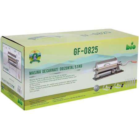 Aparat umplut si facut carnati 5.5 Kg Orizontal + 5 palnii - ZEP.RO