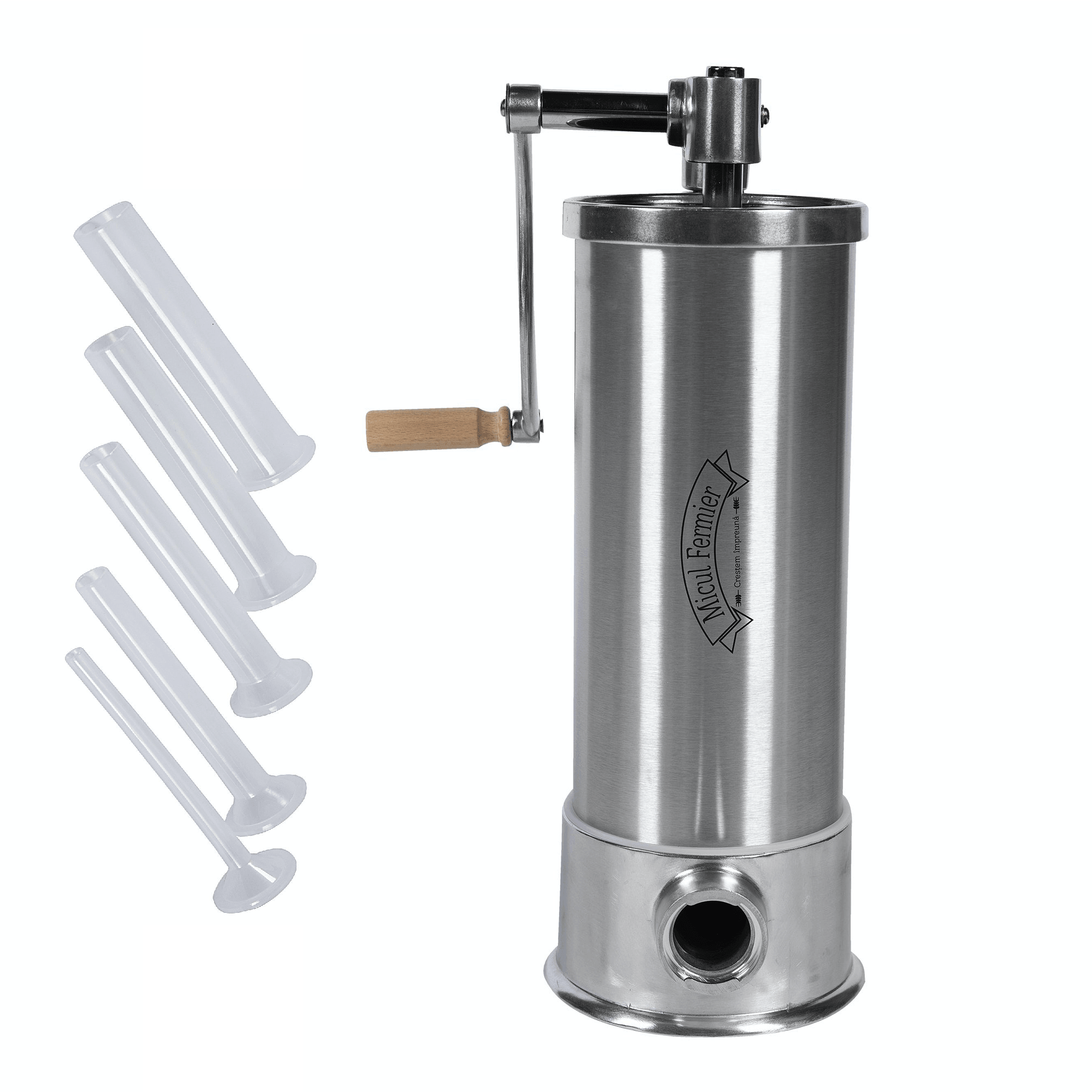 Masina De Umplut Carnati Micul Fermier, 5.5Kg, Vertical, 6 Palnii Incluse - ZEP.RO - Ți-e la îndemână!