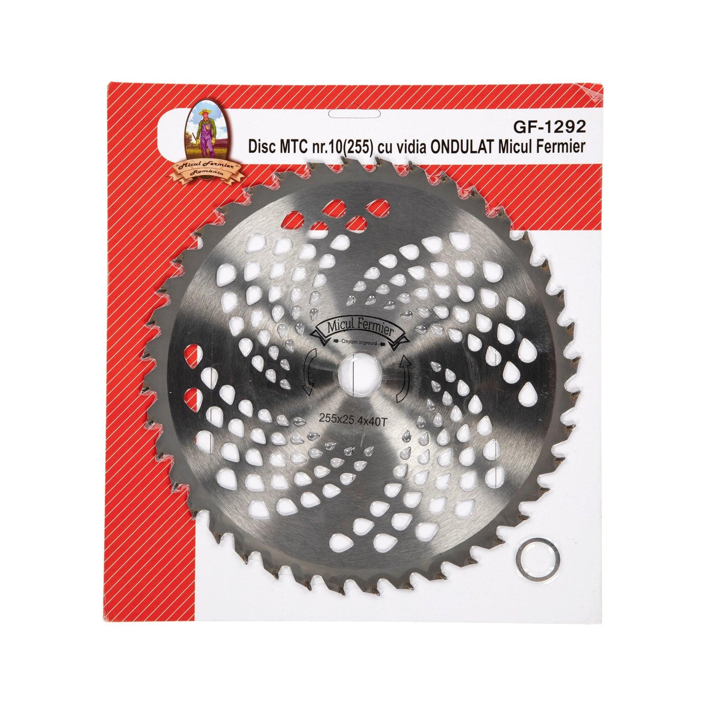 Disc motocositoare MICUL FERMIER, GF-1292, nr.10/255 cu vidia ondulat 40 dinti - ZEP.RO - Ți-e la îndemână!