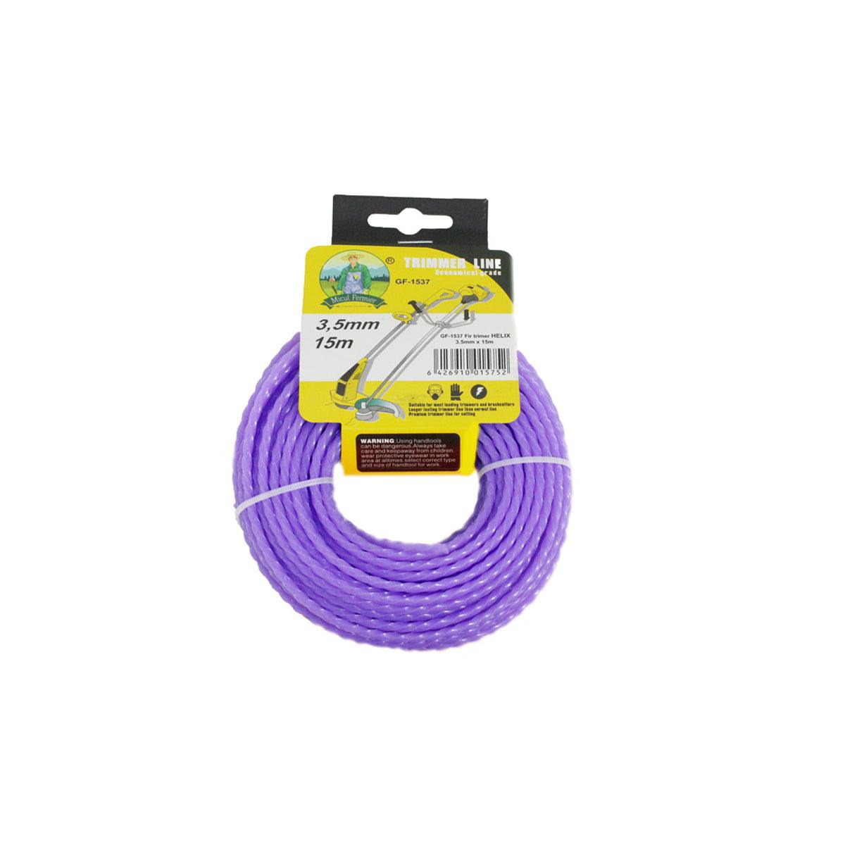 Fir trimmer/motocoasa MICUL FERMIER, HELIX 3.5 mm x 15 m - ZEP.RO - Ți-e la îndemână!