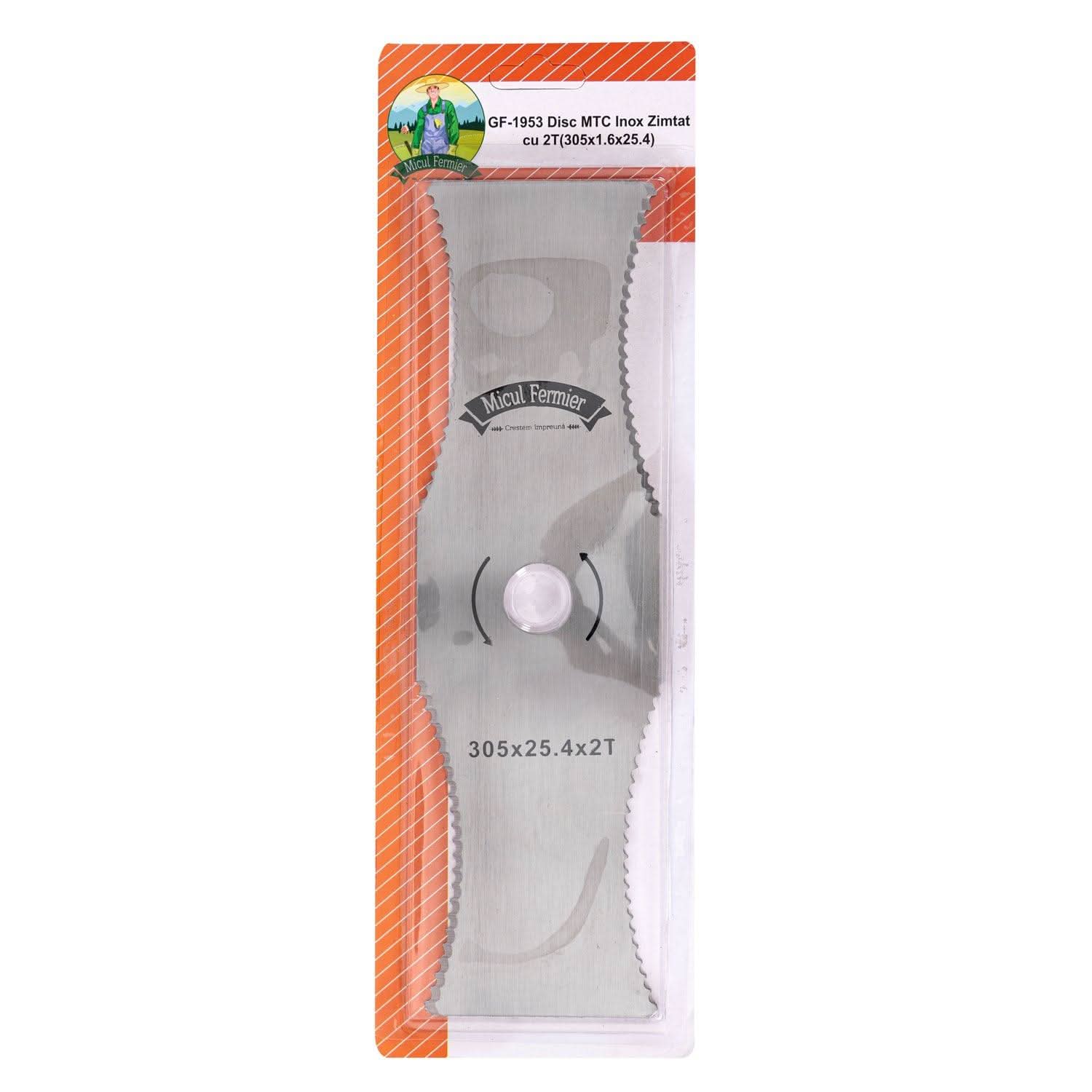 Disc motocositoare MICUL FERMIER, inox zimtat cu 2T, 305 x 1.6 x 25.4 - ZEP.RO - Ți-e la îndemână!