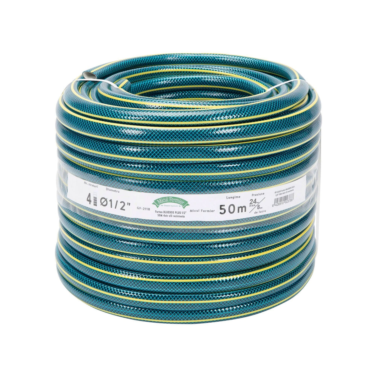 Furtun Pentru Apa Bluebos Plus 1/2", 50M, 4 Straturi, Clasa 3 Rezistenta - ZEP.RO - Ți-e la îndemână!