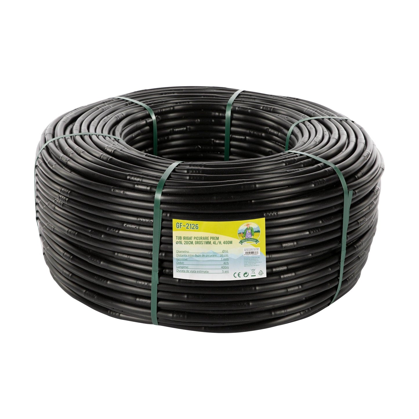 Tub Irigat Picurare Prem Ø16, 20Cm, Gros1Mm, 4L/H, 400M Gf2126 - ZEP.RO - Ți-e la îndemână!