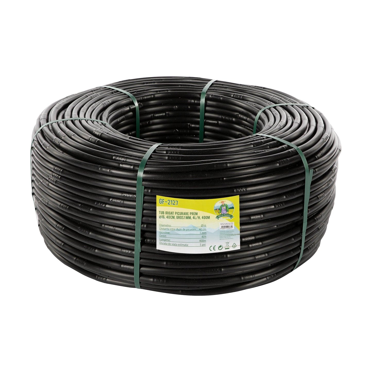 Tub Irigat Picurare Prem Ø16, 40Cm, Gros1Mm, 4L/H, 400M Gf2127 - ZEP.RO - Ți-e la îndemână!