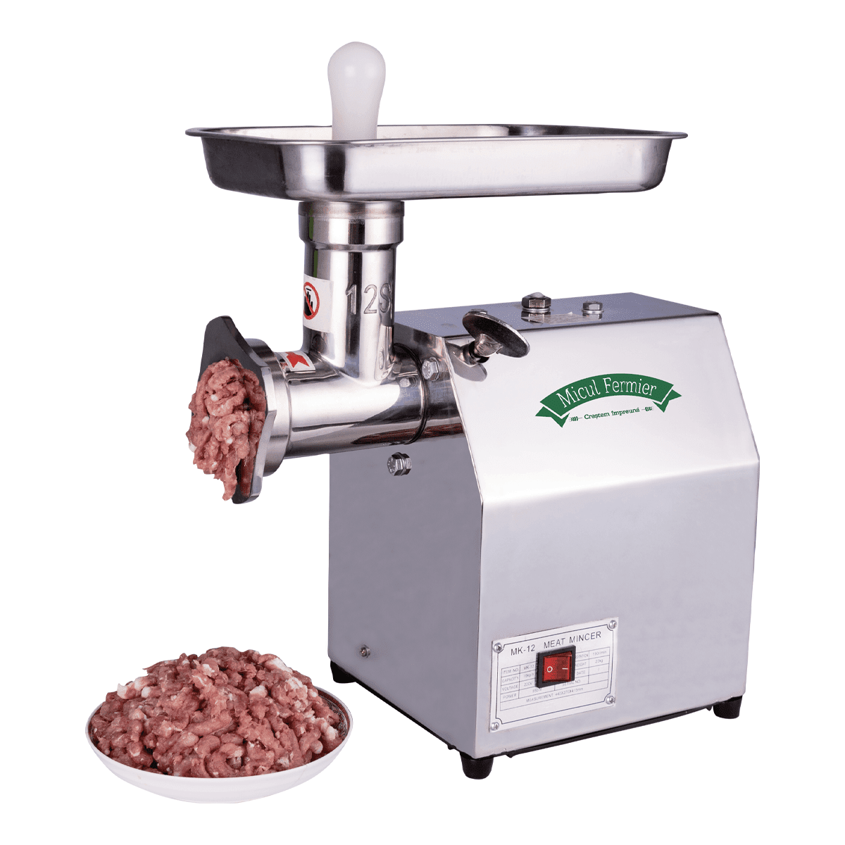 Masina De Tocat Carne Electrica Micul Fermier Mk-8, 350W, 60Kg/H - ZEP.RO - Ți-e la îndemână!