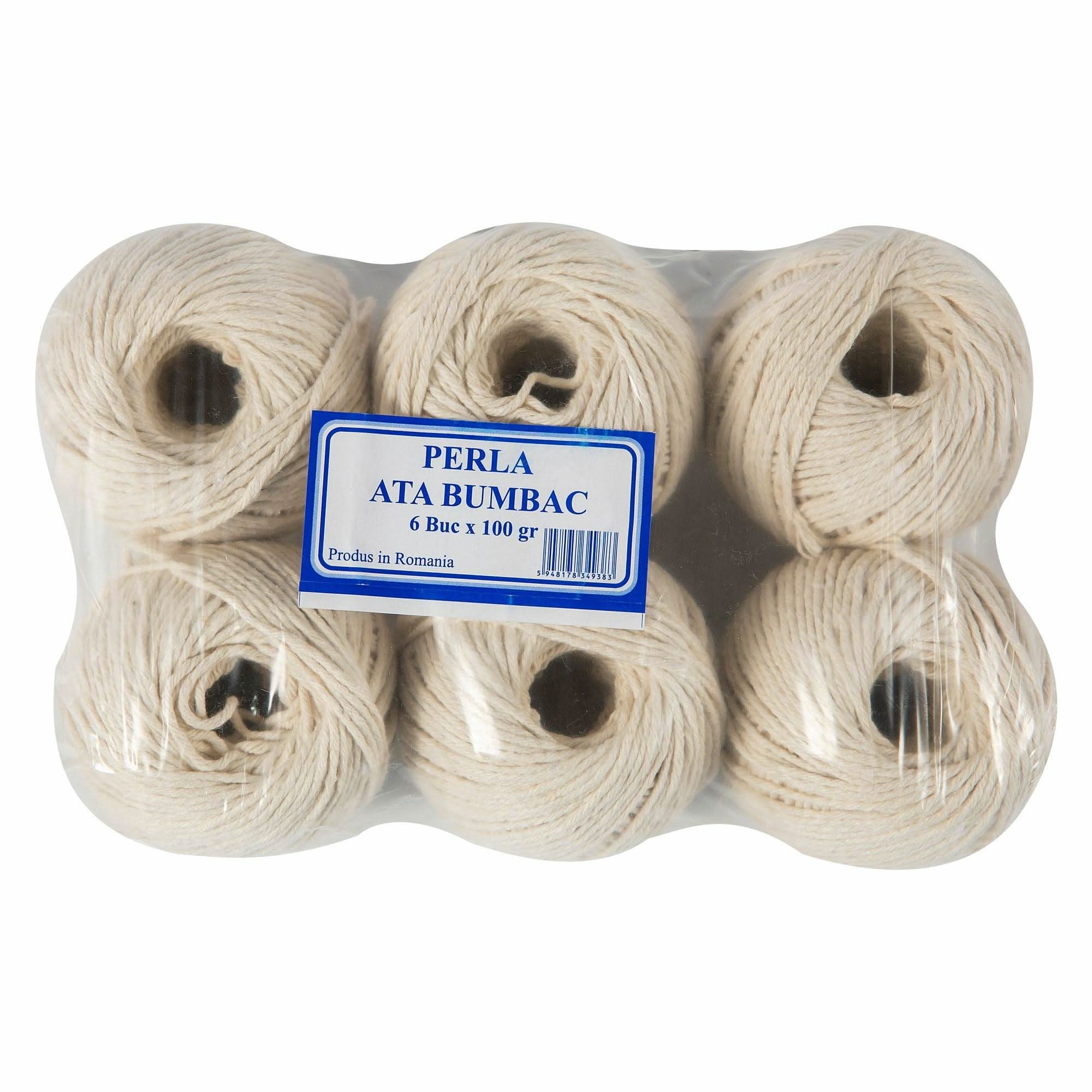 Ata bumbac MICUL FERMIER, GF-2333, 100 g, alb natural, set 6 bucati - ZEP.RO