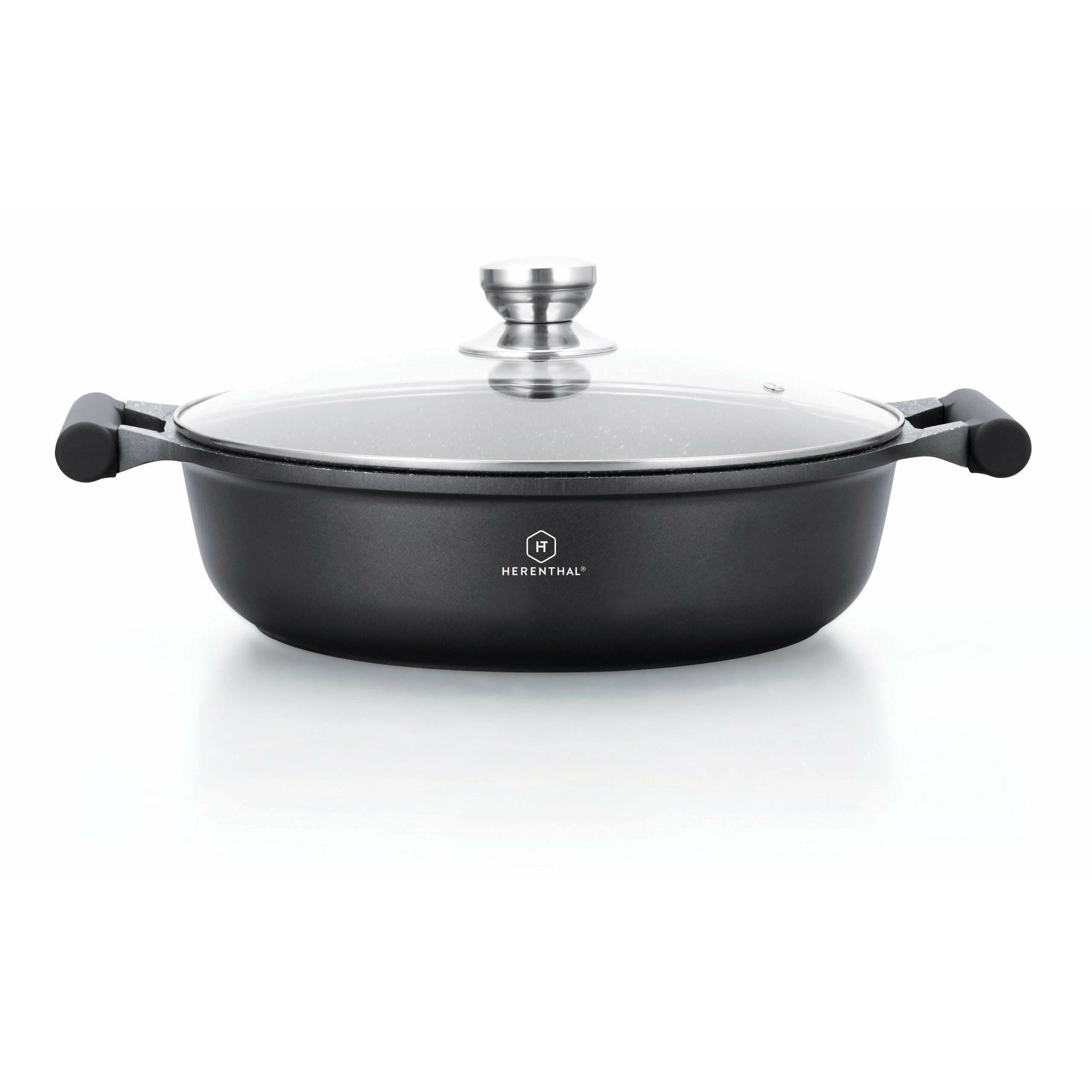 CRATITA CU INT MARMORAT CU CAPAC 4L 28CM Herental - ZEP.RO