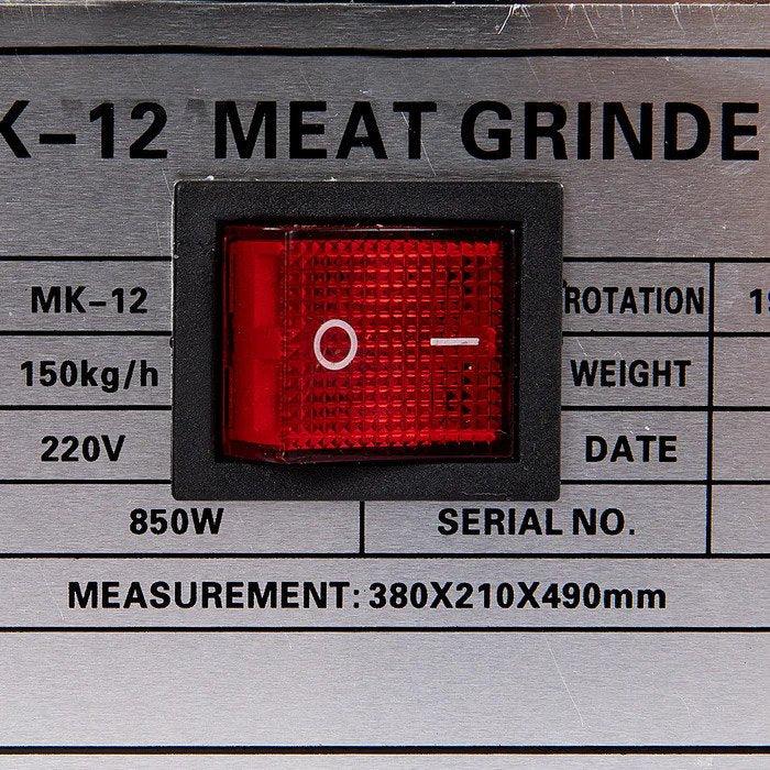 Masina tocat carne electrica profesionala, Fermax MK-12, 850W, 150Kg/ora, constructie Inox - ZEP.RO - Ți-e la îndemână!