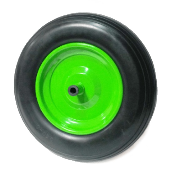 Roata roaba cu ax subtire 350-8 SPUMA (verde deschis) (GF-0471) - Ro-Unelte