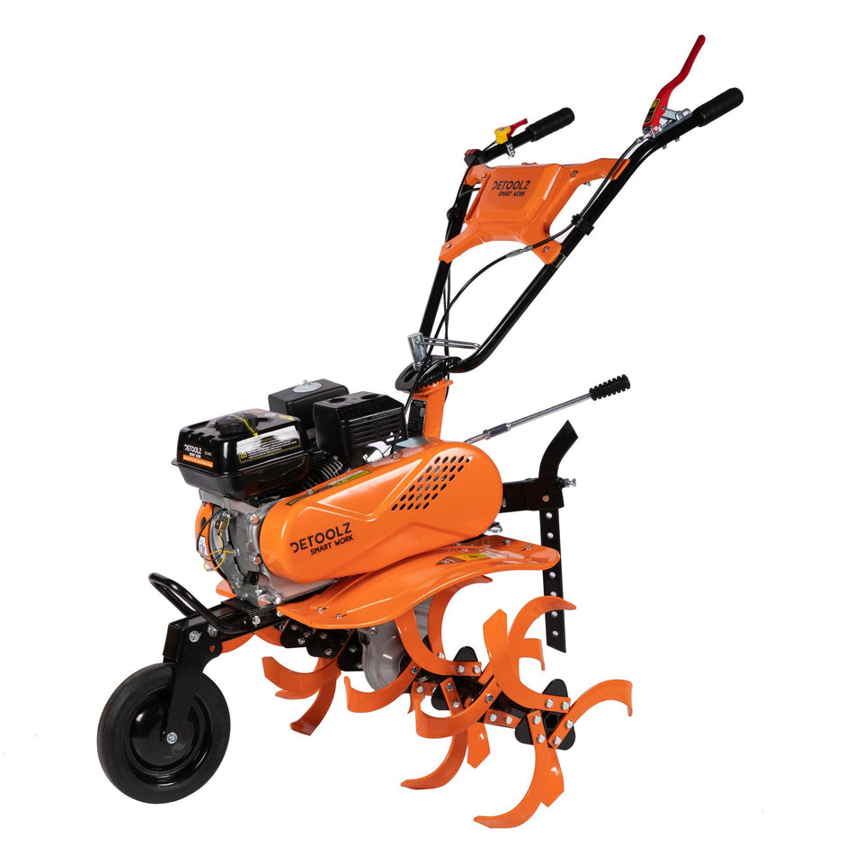 Motocultor Detoolz DZ-M122,7 CP, 212 CC, adancime de lucru 29 cm, latime de lucru 90 cm, viteze 2 inainte + 1 inapoi, motor benzina 4 timpi, - ZEP.RO - Ți-e la îndemână!