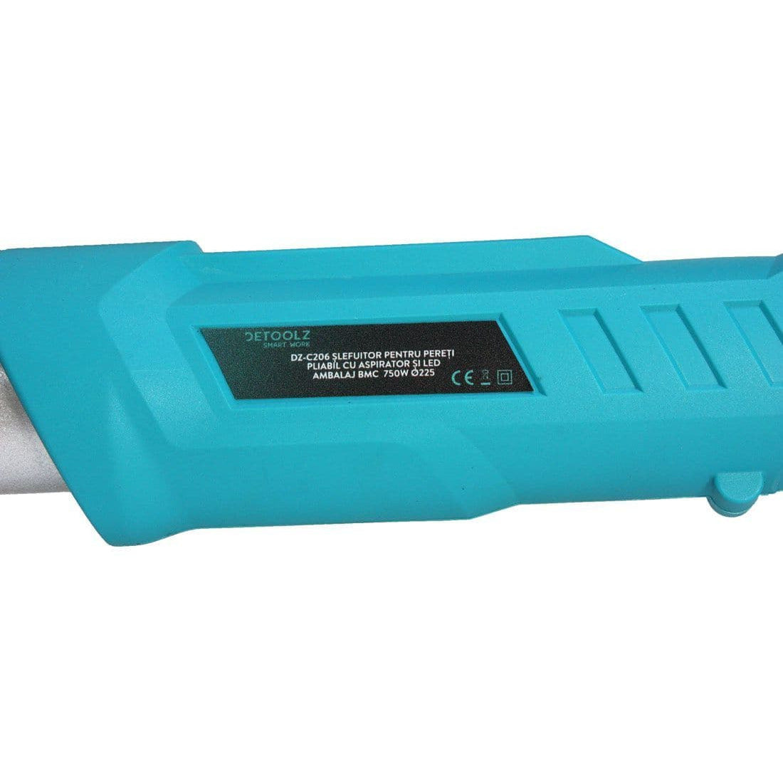 Slefuitor pentru pereti pliabil cu aspirator si LED 750W,Detoolz 225mm (DZ-C206) - Ro-Unelte