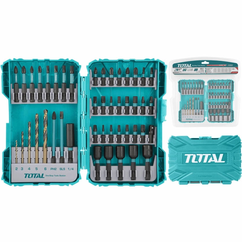 Set 45 biti de impact pentru surubelnita TOTAL TACSDL24502, 1 adaptor - ZEP.RO - Ți-e la îndemână!