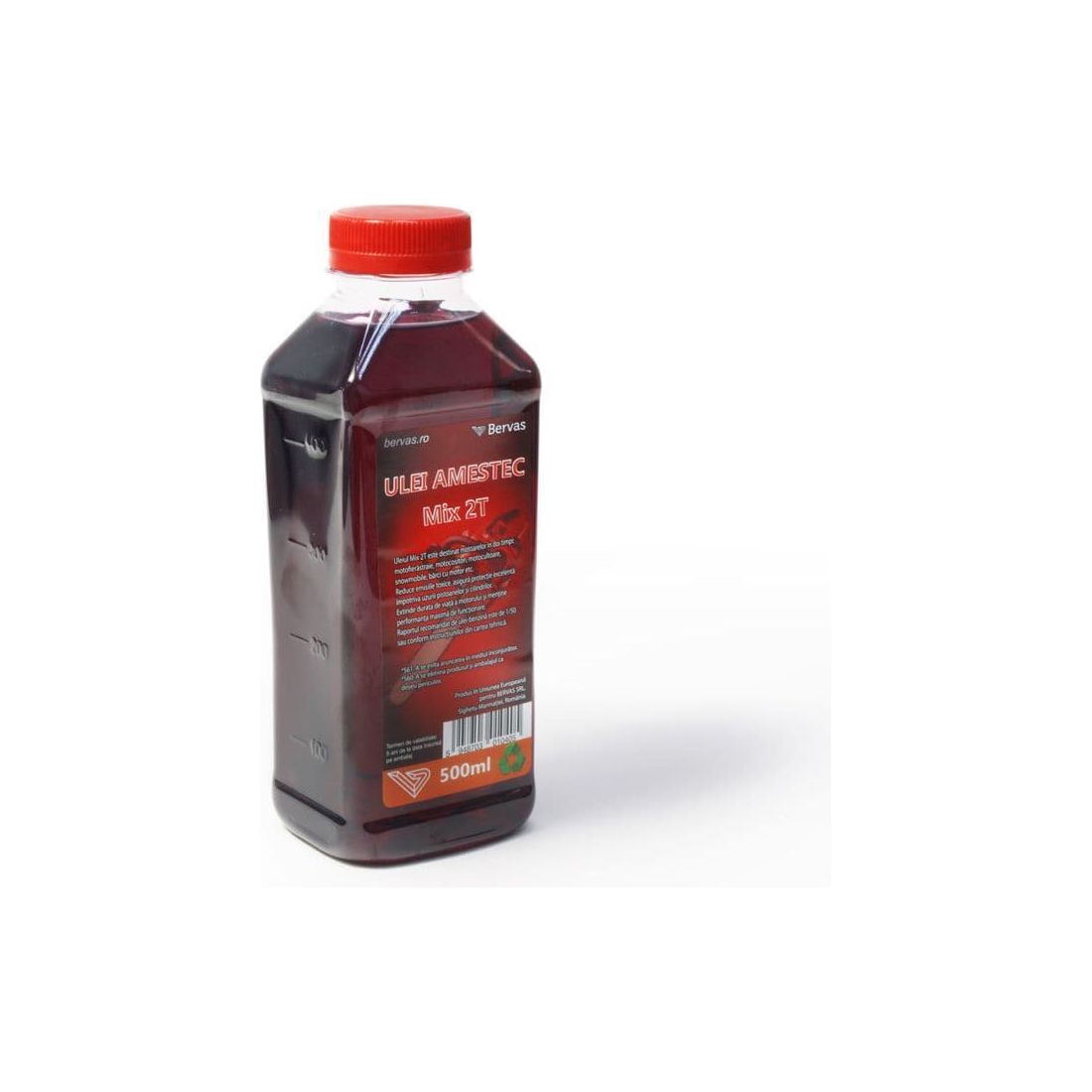 Ulei amestec MIX 2T ROSU 500ml - Ro-Unelte