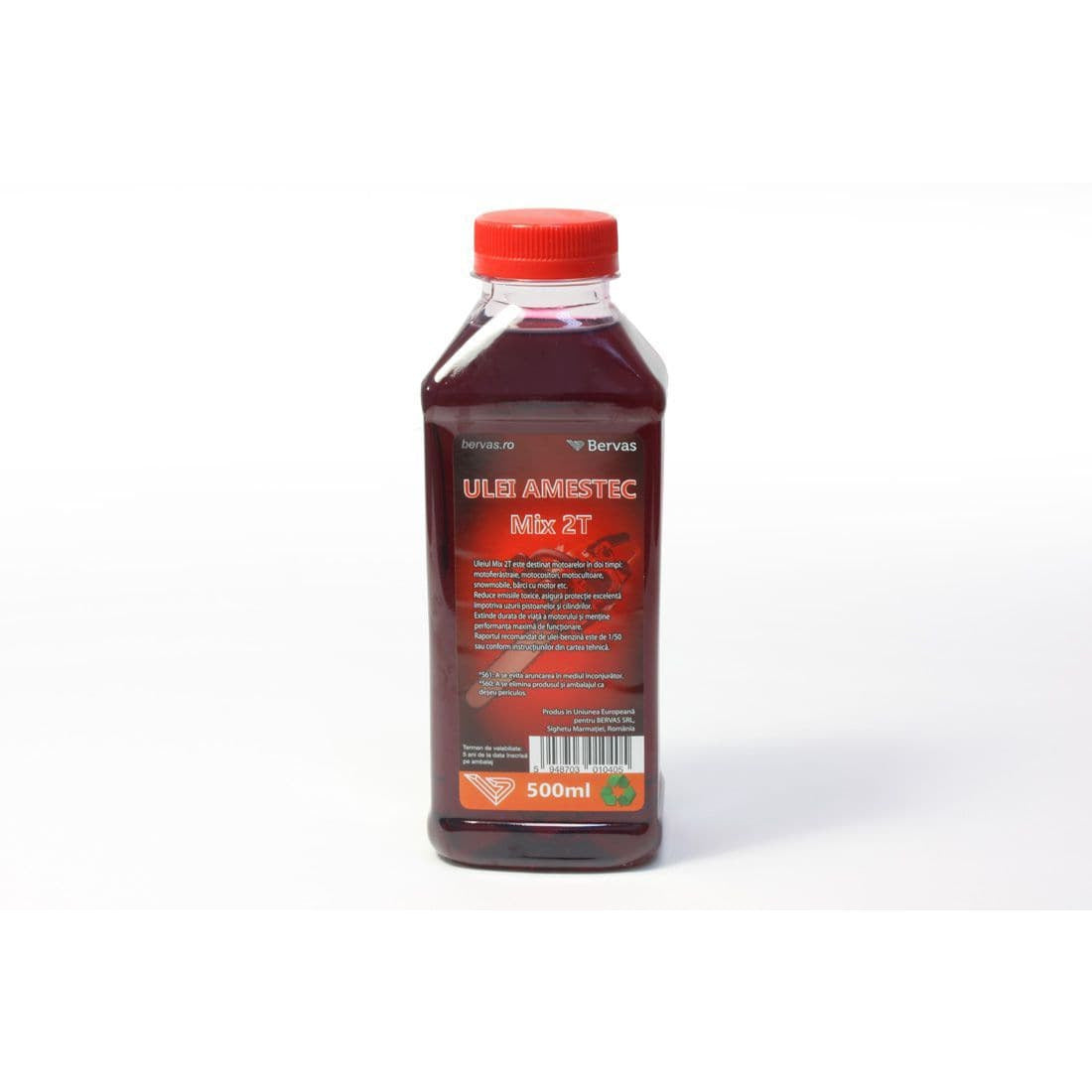 Ulei amestec MIX 2T ROSU 500ml - Ro-Unelte