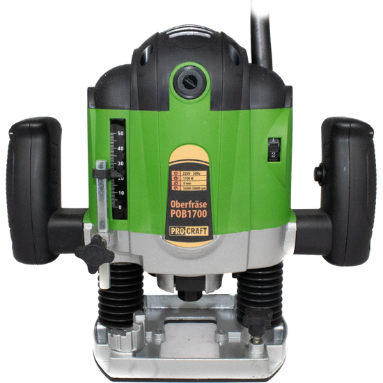 Masina de frezat ProCraft POB1700, 1700 W, 16000-30000 RPM, 50 mm + Set 12 freze pentru lemn (EF-1501) - Ro-Unelte